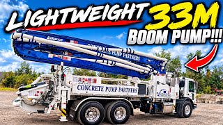 All New “lightweight” 33 Meter Boom Pump from Alliance Concrete Pumps