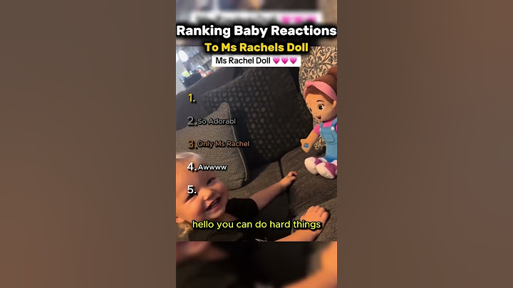 Ranking Baby Reactions To Ms Rachel’s Doll😂❤️