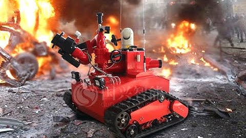 Guoxing RXR-M40D-880T fire fighting robot intrudction video