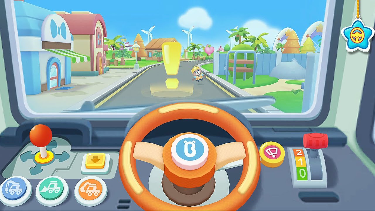 Baby Panda's Excavator: Drive, Explore, and Experience An Exciting Journeys - Babybus Games Video