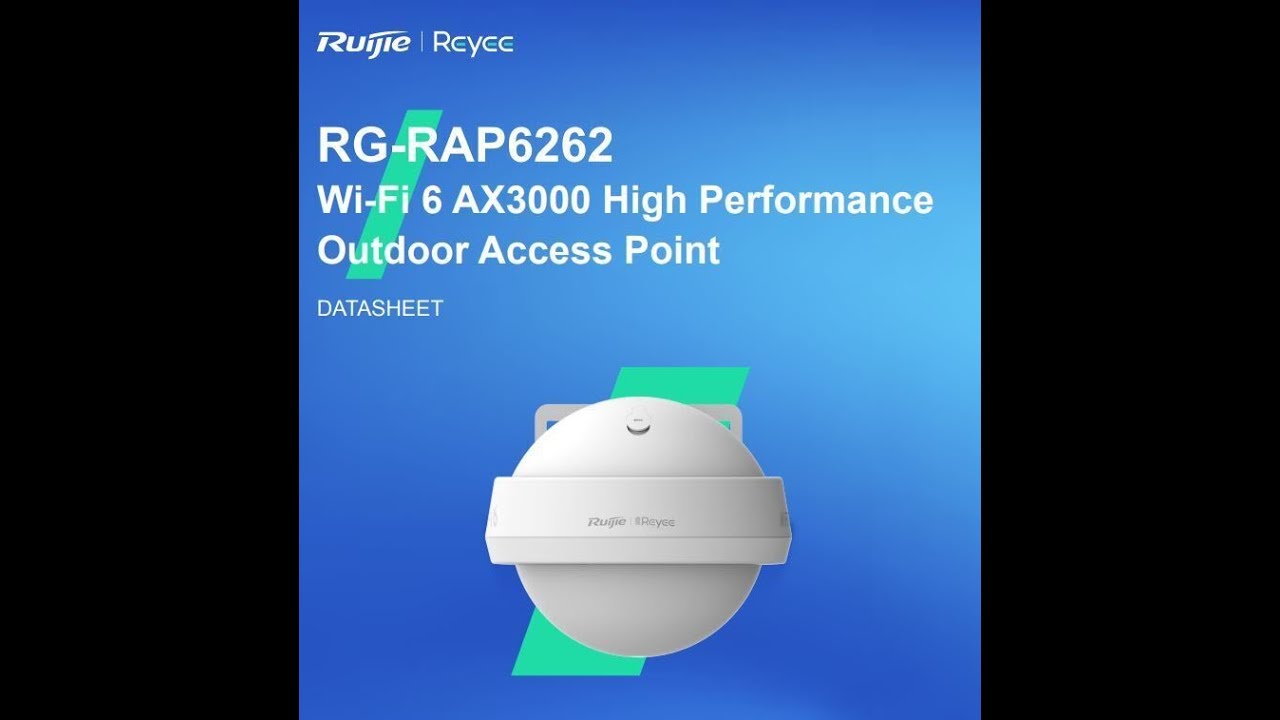 Ruijie. Ponto de Acesso Externo WiFi-6 de alta performance série RG-RAP6262