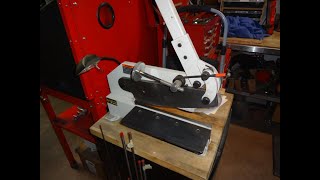 Metal shear sharpening.