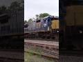 Ex CSX C40-8's on ST SEPO at Cross Rd! MEC #7585 Leads w/ K5LA Horn! 6/4/2017 #shorts