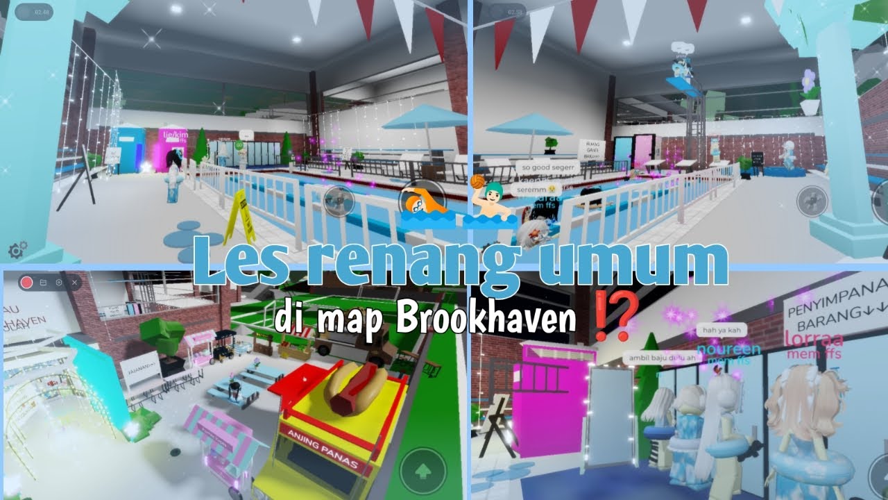 Провожу «публичные уроки плавания 🤽🏻‍♂️🏊🏻» с моими подписчиками 😻✨||Roblox Indonesia 🇲🇨