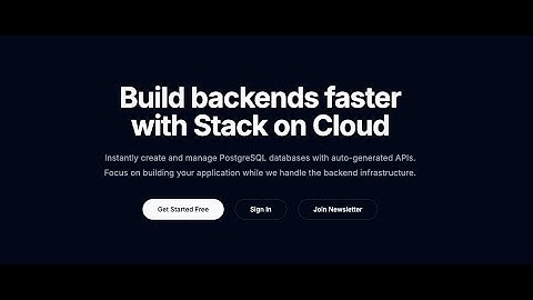Introducing Stack on Cloud: Build Production-Ready Backends in Minutes