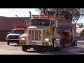 *EXTREMELY RARE* LAFD Dozer 41 &amp; Dozer Tender Responding