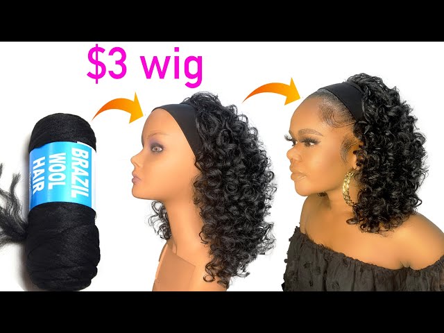 😳I'M SHOOK!!😱 $1 Hairstyle Using Brazilian Wool/ No Leave Out