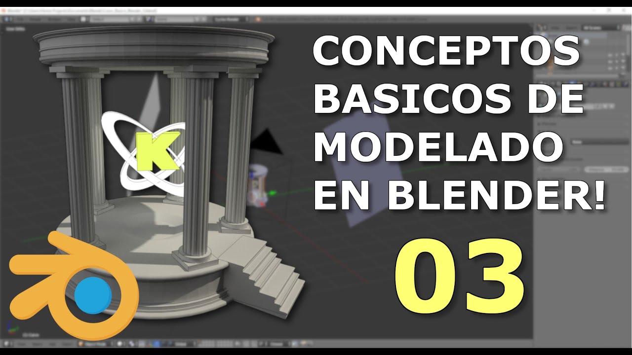 Conceptos básicos de modelado 3D en Blender 3D ::: Parte 3 - YouTube