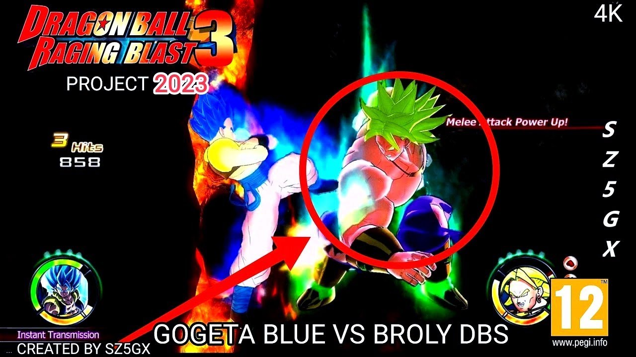 DRAGON BALL RAGING BLAST 3 GAME PROJECT 2023: DBS BROLY MOVIE - GOGETA ...