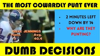 Dumb Decisions: The Most COWARDLY Punt EVER (Giants @ Falcons - 1977)