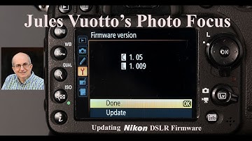 How to update Nikon DSLR firmware