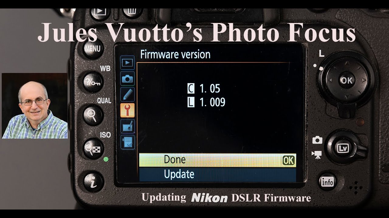 How to update Nikon DSLR firmware