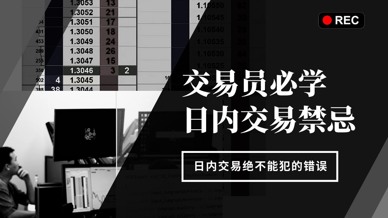 交易员必学：日内交易这几个错绝不能犯！ - YouTube