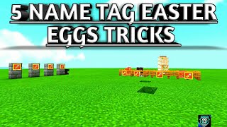 5 NAME TAG EASTER EGGS/TRICKS IN MINECRAFT!(PC, BEDROCK,XBOX)