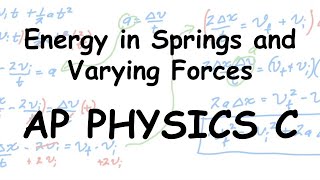 Work Done by Varying Forces and Springs 7.7 day 1