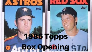 1986 Topps Baseball Cello Rack Pack Box Opening