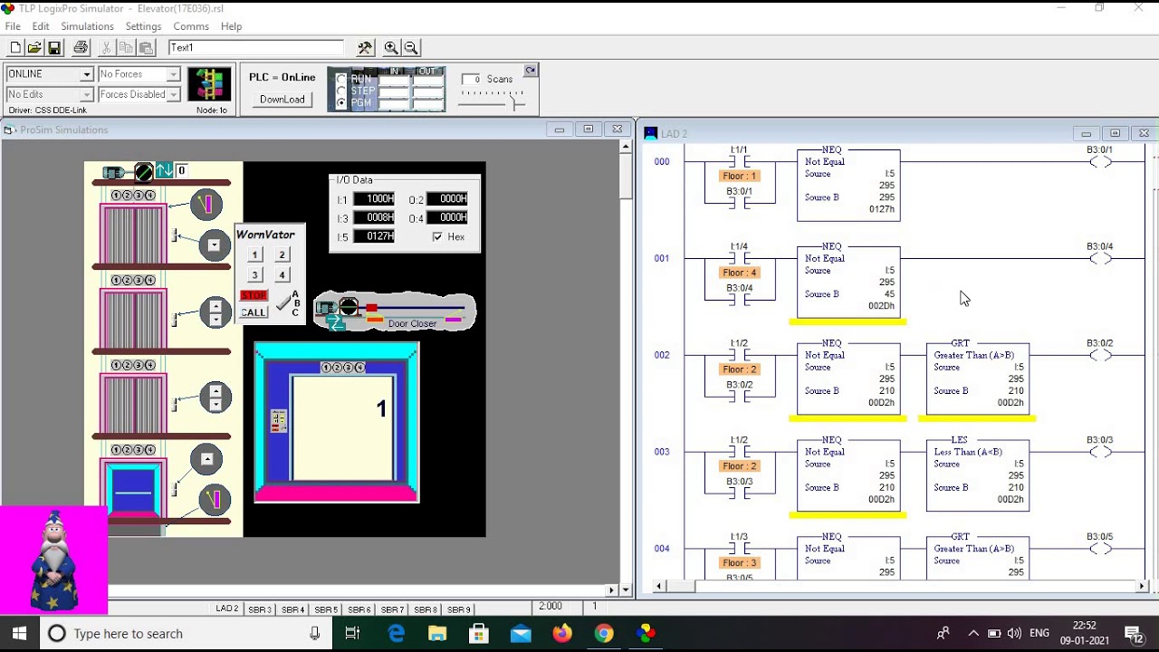 Elevator Operation Using Plc Ladder Logic Youtube