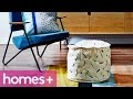 DIY IDEA: Canvas ottoman - homes+