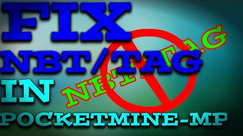 How To Fix NBT/TAG Error in PocketMine-MP For Android!