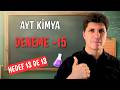 13'te 13 Yapmadan Bırakmıyoruz! | AYT Kimya Deneme Çözümü #16