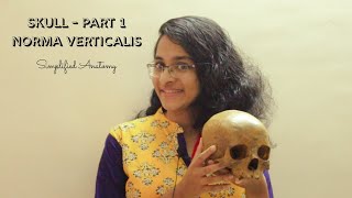 SKULL PART 1 | NORMA VERTICALIS | ANATOMY | SIMPLIFIED ✔