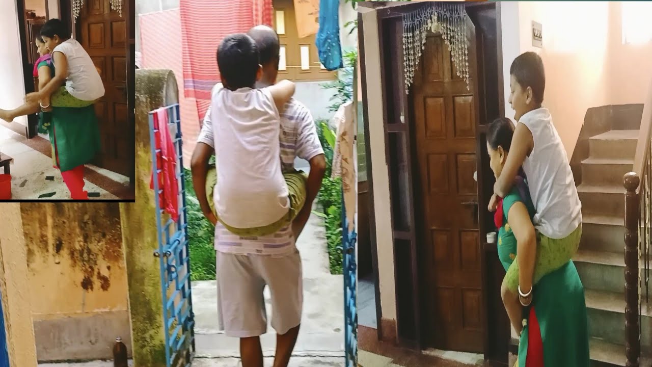 Funny video//Challenge video//Carrying video mom, dad and son #mbblogs