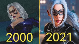 Evolution of Black Cat in Spider-Man Games 2000-2021