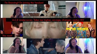 A.C.E (에이스) Undercover (kinda rewatch?), Take me higher, savage, changer, cactus MV Reaction