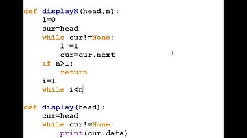 8.Print nth element of a single linked list