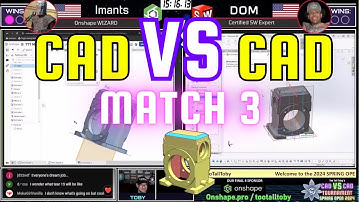 INSANE MATCH!!  - ONSHAPE vs SOLIDWORKS - Imants vs DOM match 3