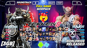 TEKKEN 8 NextGen Season 2 Ppsspp Mod HD Textures + SaveData + ISO PSP (Android) | PPSSPP GAME