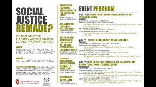 2020.08.10 - Social Justice Remade? The Decline of the European Welfare State, 1973-2009