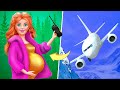 14 лайфхаков и поделок для беременной Барби в самолете