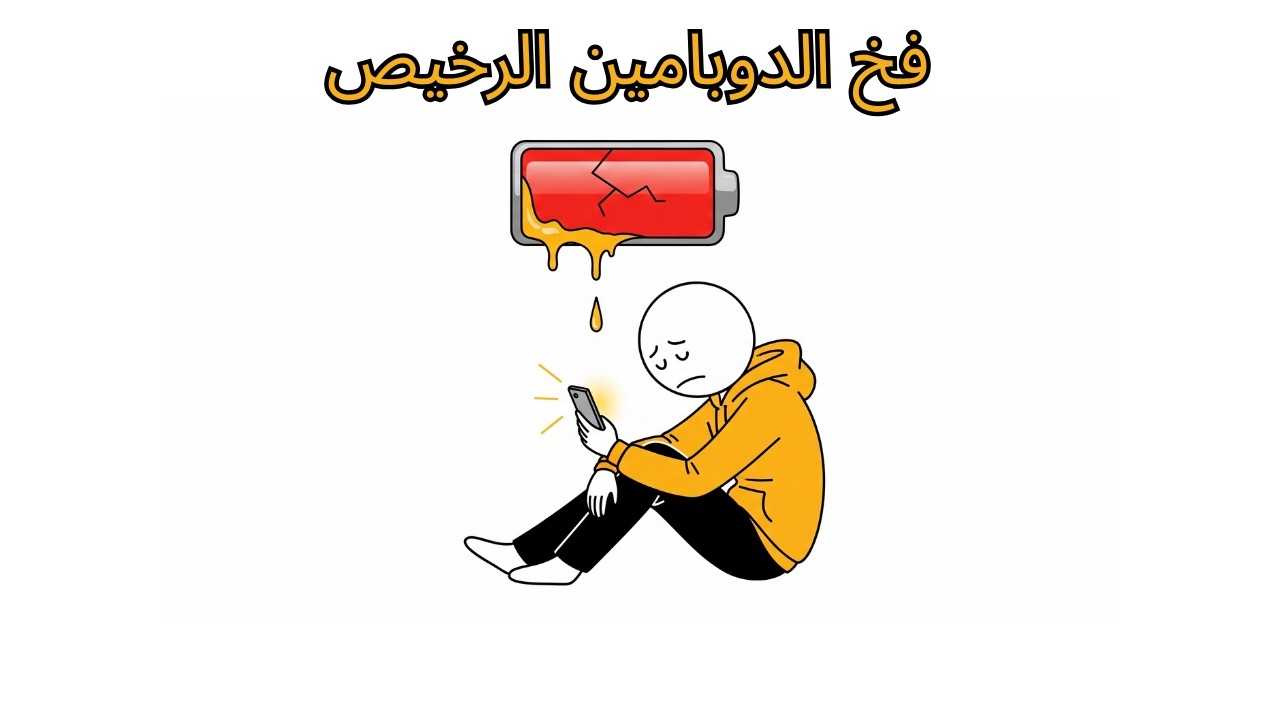 ليه دايماً مرهق مفيش انجاز؟ (فخ الدوبامين الرخيص)