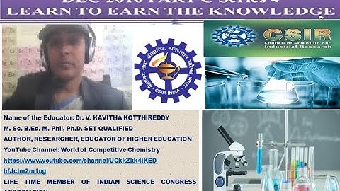 CSIR NET JRF CHEMICAL SCIENCE DEC 2016 PART C SERIES 4