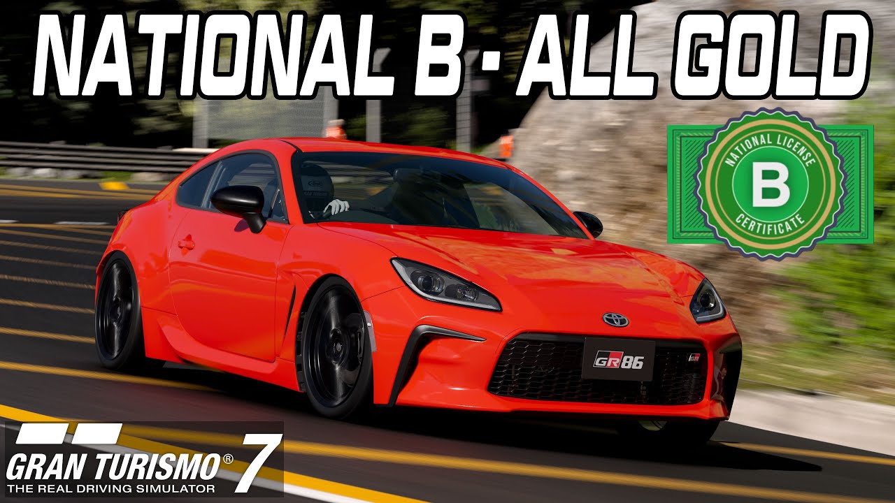 [Gran Turismo 7] All Gold National B License Guide - YouTube