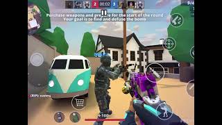 Playing polywar but without chosshair. And l playing only desert deagle.  #polywargame 