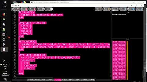 How to make a trap beat in Sonic Pi