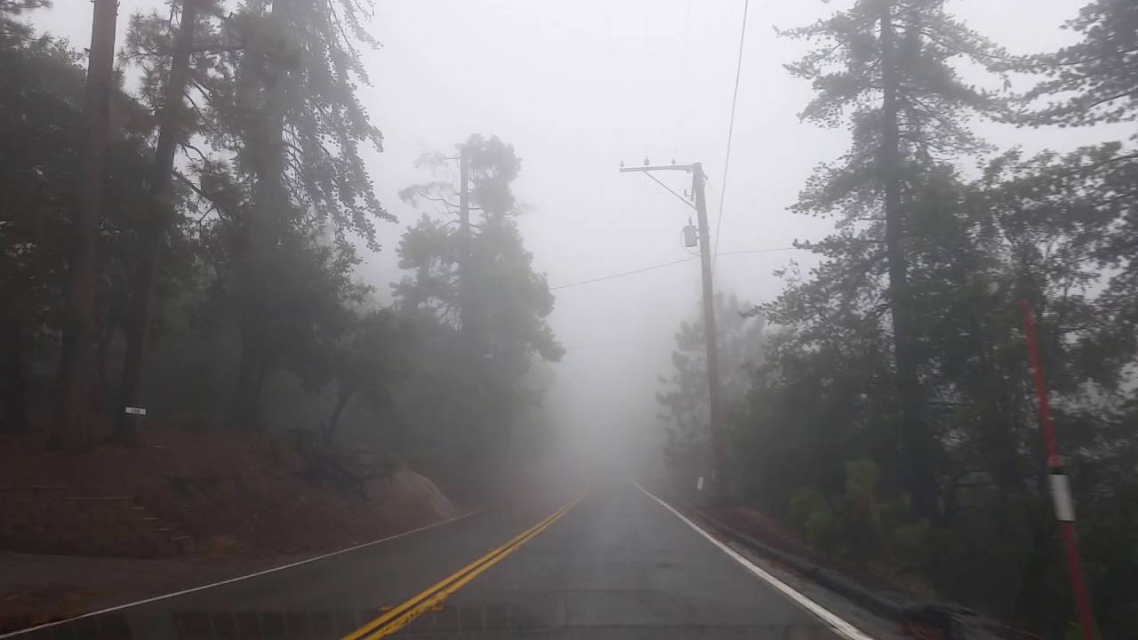 Very Foggy Road North of Idyllwild YouTube