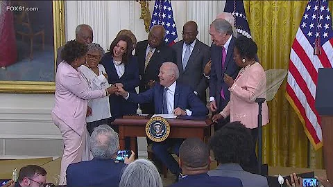 Juneteenth officially a federal holiday as Biden signs bill into law