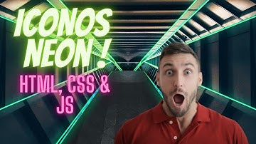 Iconos de neon con HTML,CSS & JS | Neon Icons