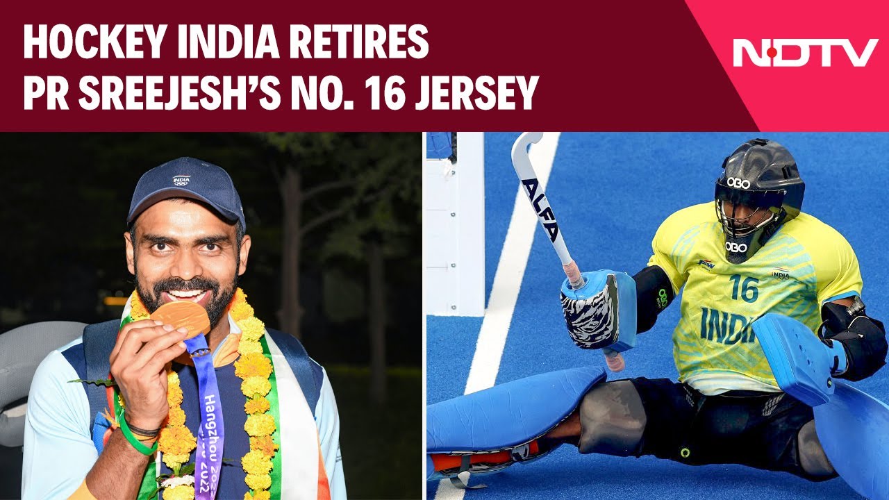 Hockey India Honours Goalkeeper PR Sreejesh, Retires His No. 16 Jersey