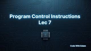 Program Control Instructions in Microprocessors 