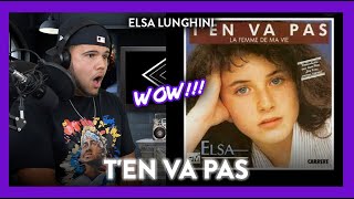 First Time Reaction Elsa Lunghini T'en va pas (SUCH A YOUNG VOICE!) | Dereck Reacts