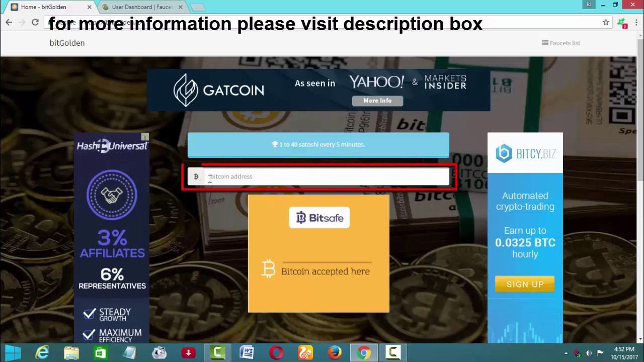 Earn Unlimited Bitcoin Without Investment - Get Free Bitcoins - Live payout Proof