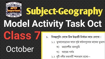 Model activity task class 7 geography part 7 answer | model activity task class 7 geography part 7