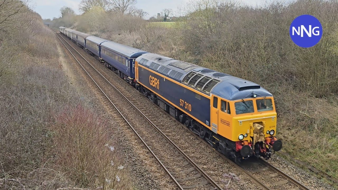 57310 GBRf 5Z45 0931 Yarmouth C.H.S. to Leicester - 17th March 2025 at ...