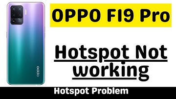 Oppo Hotspot Not working Fix OPPO F19 Pro 🥺