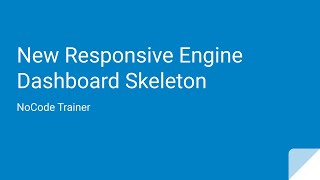 Dashboard Page Layout in Bubble.io Flexbox Responsive Engine
