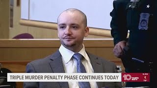 Sentencing for man convicted of killing ex-wife's 3 family members continues